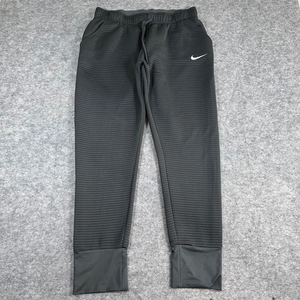 Nike Dri-FIT Pro Training Pants Mens XLT Grey  Ribbed Joggers AQ3515-060